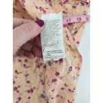 United Colors Of Benetton  Womens Floral Print Button Down Shirt Medium Peach Photo 5