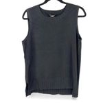 Halogen NWT S Knit Top Sweater Sleeveless Pullover Vest Norsstrom Womens Black Photo 1