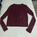 Athleta Essence Twist Top in maroon Photo 0