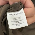 Veronica Beard  Green Strapless Linen Blend Slit Mini Cocktail Dress Size 8 Photo 4