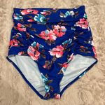 COCOSHIP  High-waisted size XL floral print swim bottoms Photo 0