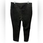 Andrew Marc Super Soft Stretch Faux Suede Pull On Pants Black Size XL Front Seam Photo 1