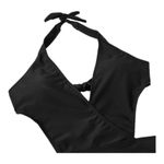 Women's Black Deep V Photo 4