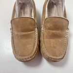 Lamo Slippers Womens 9 Tan Suede Fur Lining Moc Slip On Hard Sole Lounge Shoes Brown Photo 5