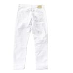 AG Adriano Goldschmied NEW AG ExBoyfriend Slouchy Slim High Rise Distressed White Denim Jeans Size 24 Photo 7