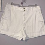 A New Day Stretch White High Rise Khaki Shorts Photo 0