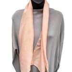 VTG 60s Jewel Case Maisonaix Silk Sheer Long Pale Peach Scarf 10.5” X 45” France Photo 3