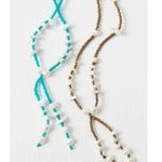 Free People  Freshwater Pearl Bolo Necklace Teal Green Bohemian Beach Dainty NWT Photo 12