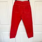 Bershka  Super Skinny 90’s Y2K red denim jeans Sz 6 Photo 2