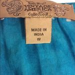 Nine West  American Vintage Blue/Green Tie-Dye 100% Cotton Blouse Size Small Photo 6