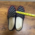 Ralph Lauren Lauren  Women Navy Blue Red Jinny Monogram  Sneaker Sz 8B Holiday Photo 7