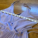 Lulus Wrap pleated strappy lilac midi dress size M Photo 9