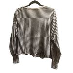 Elizabeth and James ✨ White French Terry Stripe Sz XL Top✨ Photo 3