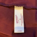 Arizona Jeans ARIZONA Burgundy Velour Mock Neck Sleeveless Blouse size XL Photo 5