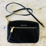 Michael Kors  Polly Black Nylon East West Zip Chain Crossbody Bag Photo 0