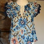 House of Harlow 1960 “Zoey Blue” Ruffled Blouse Photo 1