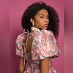 Dream Sister Jane NWT DREAM Nerissa Jacquard Midi Dress DREAM CORALS IN BLOOM S Photo 4