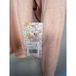 Kensie NWT Pink Dainty Soft Long Sleeve Shirt With Cream Stitching Photo 1