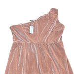 Baltic Born NWT  Tatiana Velvet One Shoulder Maxi Dress Champagne Size Large Photo 4