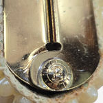 Vintage 60s JR USA Pearl Beaded Evening Clutch Gold Frame Bridal Cocktail Bag White Photo 8