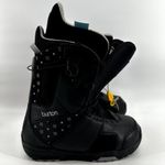 Burton Mint Snowboard Boots Waterproof Lace Up Leather Black Purple 8.5 Photo 2