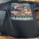Eminem x Rihanna Monster Tour 2014 Detroit shirt size medium Black Photo 1