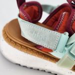 Chloé Lilli Multi-Strap Platform Sandals Orange/Teal EU 38 (US 7.5–8) Photo 14