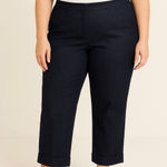 Lane Bryant  indigo chambray cuffed trouser pants size 14 Photo 0