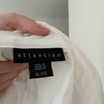 Attention  White Button-Up Shirt Photo 5