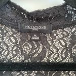 Notations  Black Lace Open Cardigan Size Petite Large Photo 1