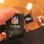 NFL Denver Broncos Team Apparel Scarf – Blue & Orange Knit Logo Fringe Photo 2