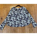 Bongo  NWT floral bell sleeve blouse size large Photo 8