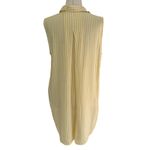 Lounge Beach Lunge Yellow & White Button Up Long Shirt Women's Sz Medium | 22-4 Photo 1