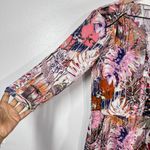 Coster Copenhagen Floral Print Dress Pink Orange Boho Pockets Long Sleeve 38 M Size 8 Photo 10