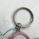 Pastel Pink and Blue Heart Love Butterfly Cut Out Keychain Keyring Photo 6