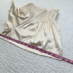TCEC  Ivory Silky Smocked Shorts Photo 6