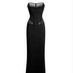 NWT H&M X Mugler Strapless Evening Gown Size XS Photo 3