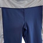 Vineyard Vines Women’s Navy Gingham Cropped Performance Leggings Size Medium Photo 1