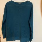 Lafayette 148 Ribbed Tunic Sweater in Empress Teal top shirt Green Size L Photo 3