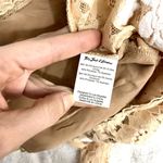 For Love & Lemons NEW Latte Beige Floral Lace Matador Tie Crop Top XS Photo 5