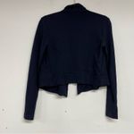 CAbi  Navy Blue Open Front Cropped Long Sleeve Cardigan Sweater Womens S Ballet Photo 5
