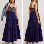 Free People NWT Bluebell Smocked Bodice Maxi Dress in Eclipse Photo 1
