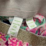 Lilly Pulitzer Multicolor Floral Shorts Gold Metallic Elastic Waistband Size S Photo 2