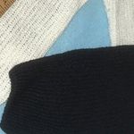 MINE knit color block long sleeve light weight key hole tie back sweater size M Size M Photo 3