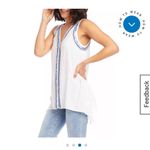 Karen Kane 💙 Beaded Tank Size Small Photo 8