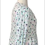 A New Day Target Midi Dress White Pink Blue V-neck Peasant Style Women's Size XL Photo 6