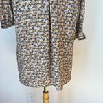 Alex & Lili V-Neck 3/4 Sleeve White Yellow and Black Short Sleeve  Blouse Photo 4