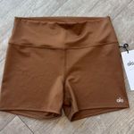 Alo Yoga  Brown Athletic Shorts High-Waisted Performance Photo 3