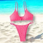 Boutique super sexy pink textured Bikini Set​​​​​​​​​ ✨ Photo 1