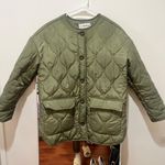 Olive quilted jacket Green Size XS Photo 2